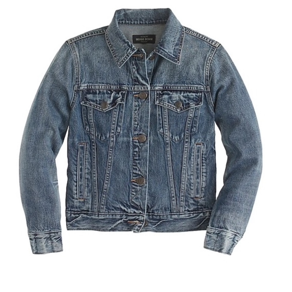 Jcrew Indigo Denim Jacket Sz S!